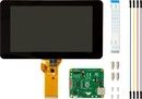 Raspberry Pi Officiell 7\" Lcd-pekskrm, 800x480, Kapacativ, Svart