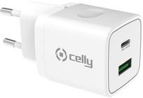 Celly ProPower USB-A / USB-C Vegglader PD 20W