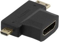 Deltaco HDMI-adapter - HDMI til Mini -HDMI og Micro-HDMI