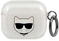 Karl Lagerfeld Choupette hodeveske (AirPods 3) - Vit