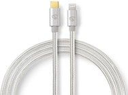 Nedis Fabritallic USB-C to Lightning Cable