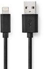 Nedis USB-A til Lightning-kabel - 1 meter svart