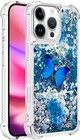 Trolsk Liquid Glitter Deksel - Butterfly (iPhone 16 Pro)