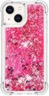 Trolsk Liquid Glitter Deksel - Hjerter (iPhone 15)