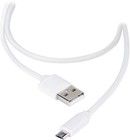 Vivanco MicroUSB ladekabel - Hvit 1,2 meter