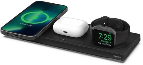 Belkin Boost Charge Pro 3-in-1 Wireless Charging Pad with MagSafe