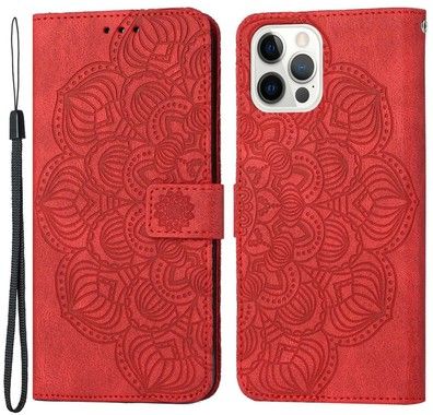 Trolsk Imprint Mandala Flower Wallet (iPhone 14 Pro Max)